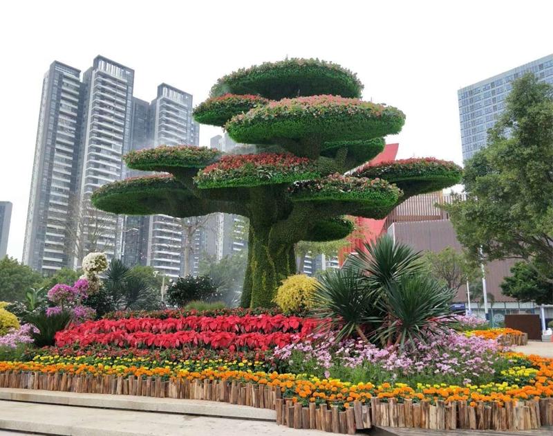 台湾 立体花坛